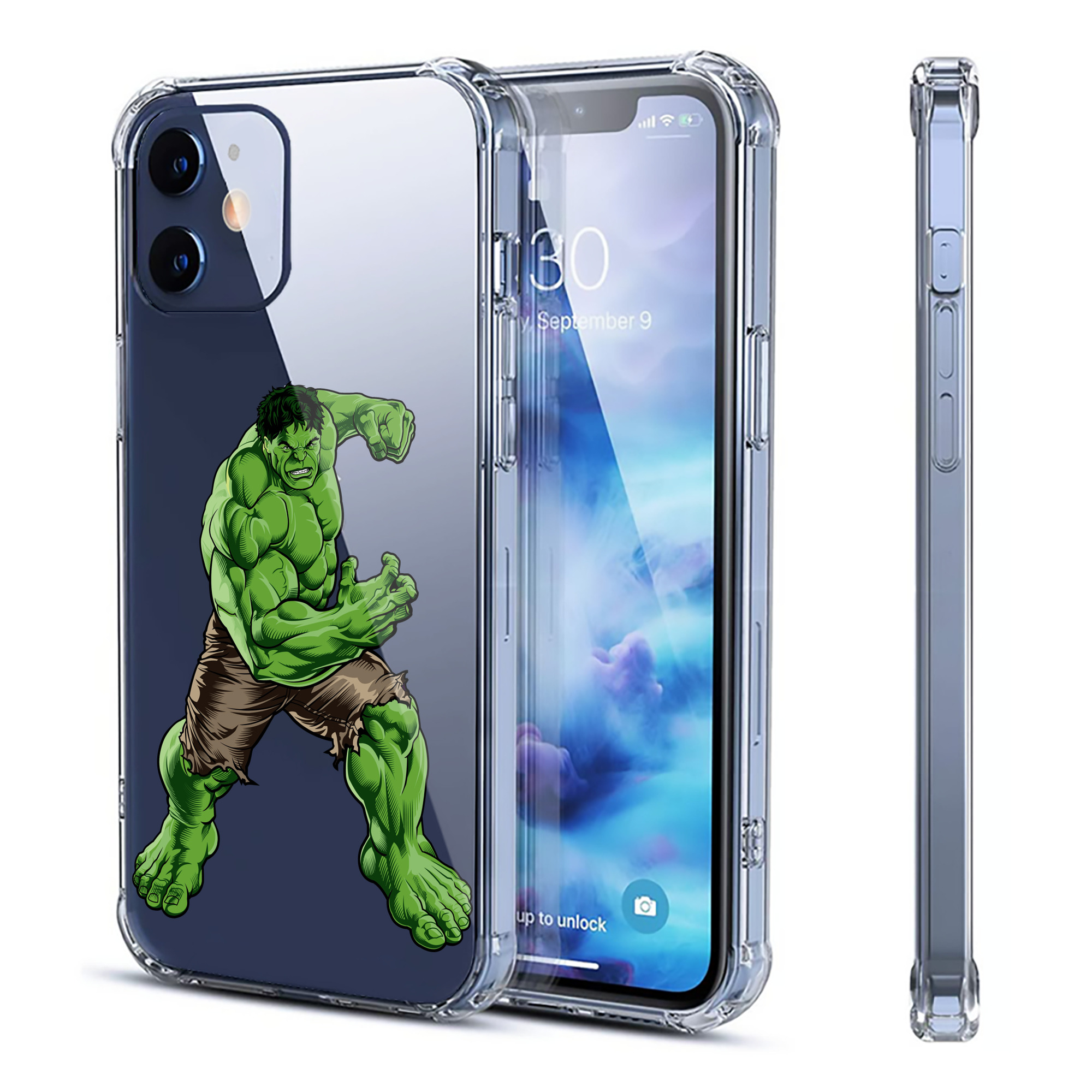 （画像用） アベンジャーズ The Avengers 【iPhone 12シリーズ対応】透明スマホケース（クリアソフトケース）